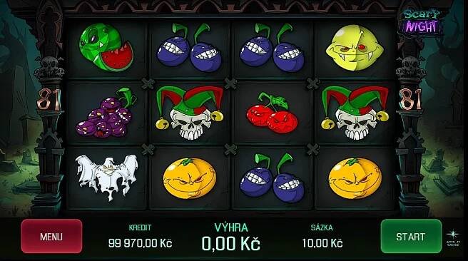 Wild symbol pro slot Scary Night Apollo je Joker.