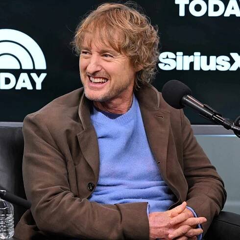 Owen Wilson attends a SiriusXM TODAY Show Radio special with the cast of "Stick" hosted by Dylan Dreyer 
