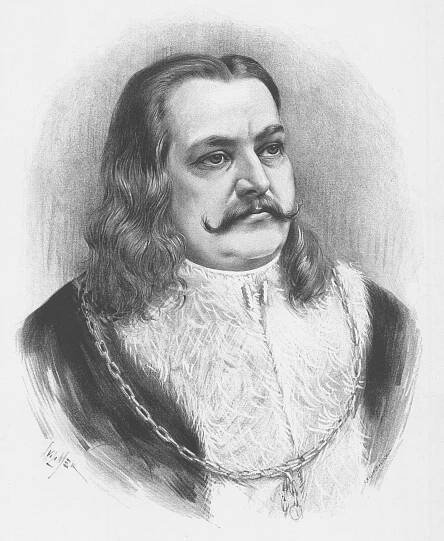 Umělecké zpodobnění Jiřího z Poděbrad od Jana Vilímka