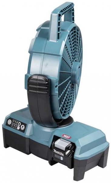 Makita CF001GZ podlahový ventilátor (Ø x v) 235 mm x 463 mm tyrkysová, černá otočný