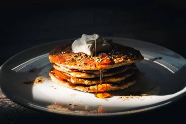 Veganské bezlepkové lívance z pohanky a ovesných vloček