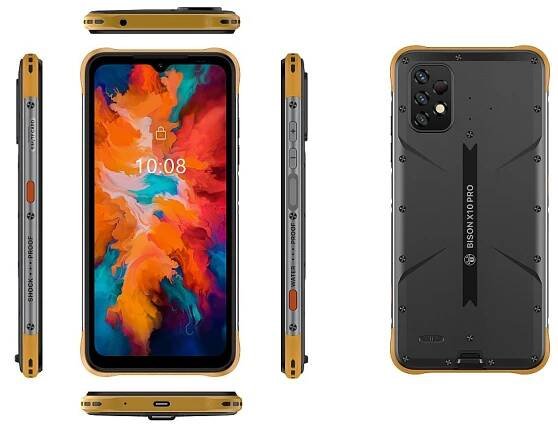 Mobilní telefon UMIDIGI Bison X10 Pro černý žlutý