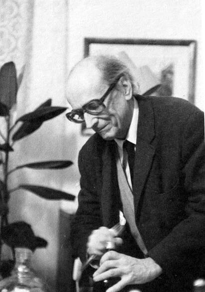 Miloslav Žilina, oslava šedesátin Ladislava Dvořáka, 1980, Praha 