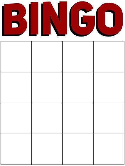 Printable Bingo Template Printable JD