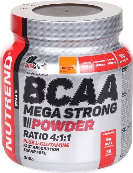 Nutrend BCAA Mega Strong Powder 300 g pomeranč