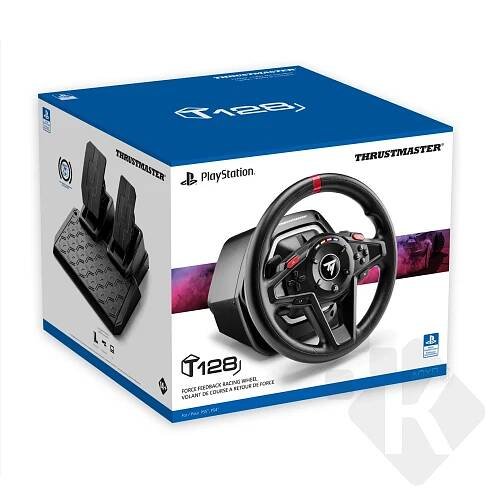 Thrustmaster T128 sada volantu a pedálů pro PC, PS4 a PS5 (4160781) | Kuma.cz