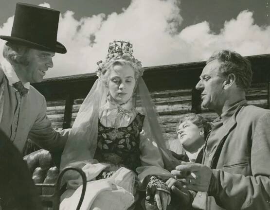 Sten Lindgren, Mai Zetterling, Gustaf Edgren - Po rose přijde déšť - Z natáčení