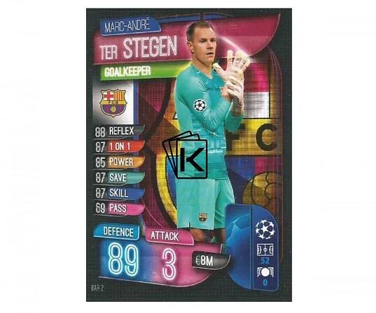 Fotbalová kartička 2019-2020  Topps Champions League Match Attax - Marc Andre Ter Stegen  - FC Barcelona 2