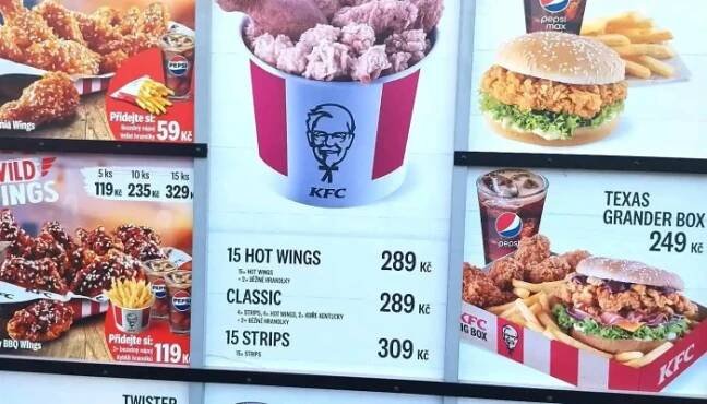 Kfc D5 Kraluv Dvur Dt Menu - Pod Dálnicí 329