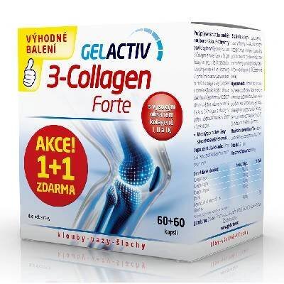 Salutem Pharma GelActiv 3-Collagen Forte 60+60 cps. zdarma