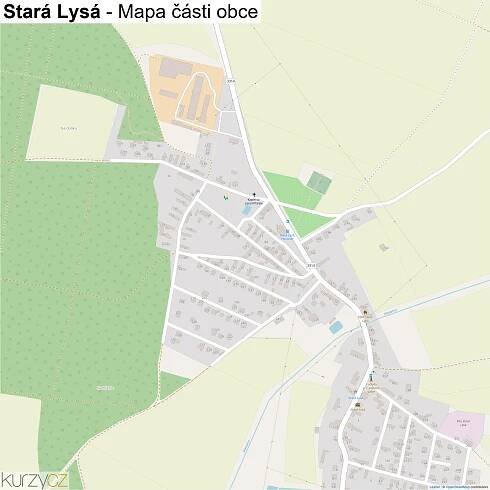 Stará Lysá - mapy | Kurzy.cz