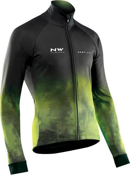 Cyklistická bunda Northwave Blade 3 Jacket Total Protection - yellow flu/blk