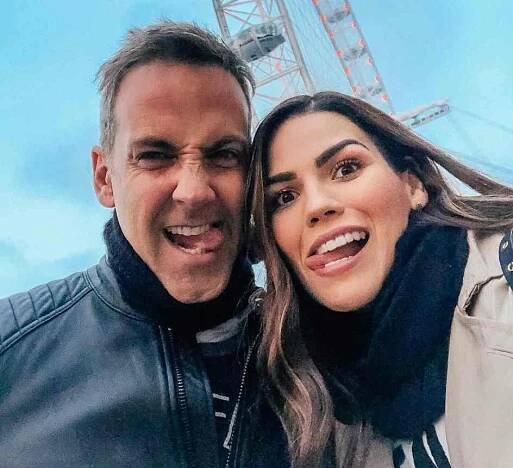 Karina Banda with her husband, Carlos Ponce