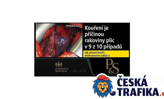 Tabák cigaretový P&S black 30g AUTHENTIC QUALITY TOBACCO