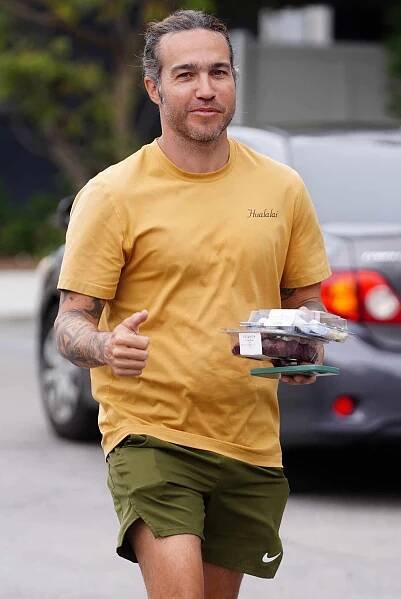 Pete Wentz is seen on April 18, 2024 in Los Angeles, California. 