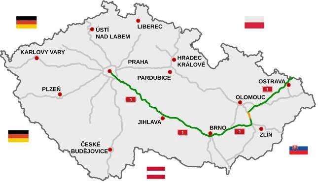 Soubor:Motorway D1-CZ map.svg – Wikipedie