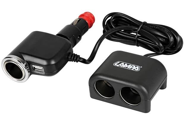 Lampa 39130 DUO 3+1 Rozdvojka zapalovače