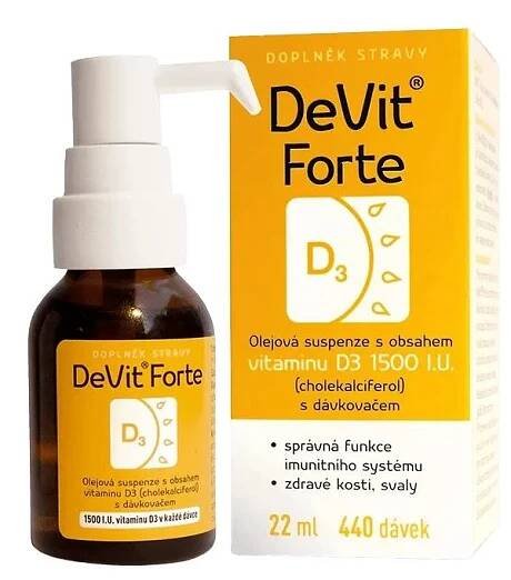 DeVit Forte 1500 I.U. 22 ml 440 dávek