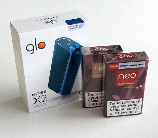 Zařízení GLO Hyper X2 - elektronická cigareta - Modrá + 2x NEO tabák!