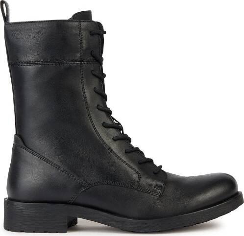 Polokozačky Geox D Rawelle D366RA 000TU C9999 Černá