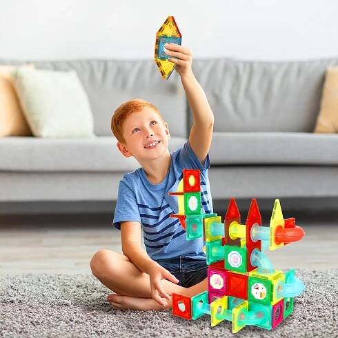 MalPlay Magnet Blocks se skluzavkou 148 ks