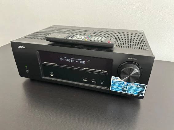 5.1 RECEIVER ZESILOVAČ DENON AVR-1713 USB HDMI DLNA APPLE DÁLKOVÉ OVL.