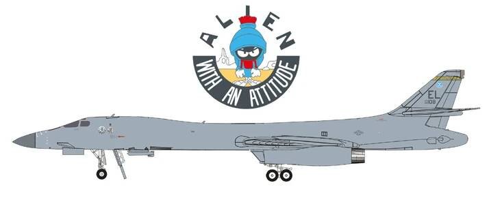 B-1B Lancer USAF - 37th BS Alien Herpa 573658