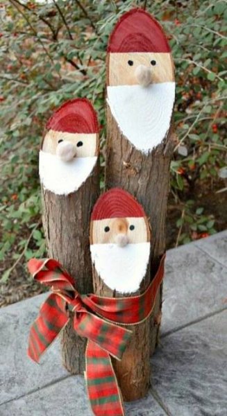 Top 40 Santa Claus Inspired Decoration Ideas – Christmas Celebration – All about Christmas | Decoração de natal, Decoração rústica de natal, Decorações de natal rústicas