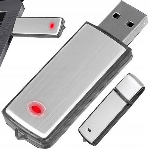 MINI ŠPIONÁŽNY DIKTAFÓN, ODPOČÚVANIE 16 GB, FLASH DISK, DISKRÉTNY USB REKORDÉR Model Q16