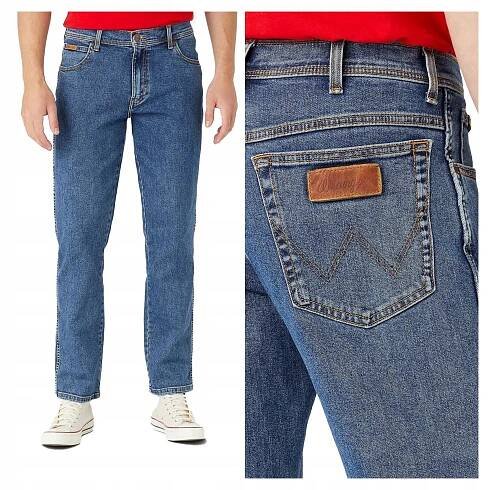 Pánské jednoduché džínové kalhoty Wrangler TEXAS 35/30