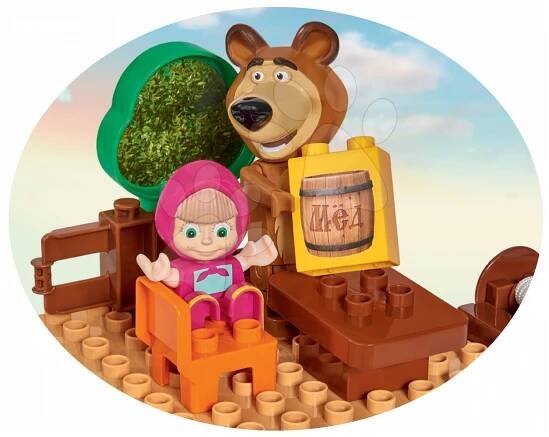 Stavebnice BIG-Bloxx jako lego - Stavebnice Máša a medvěd Bydlení na stromě Bloxx BIG - 2