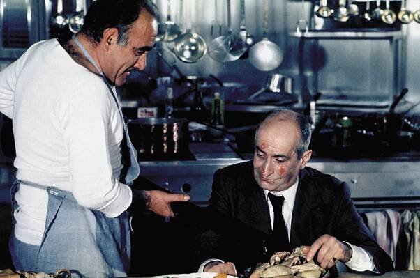 Křidýlko nebo stehýnko - Z filmu - Vittorio Caprioli, Louis de Funès
