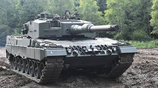 Den pozemního vojska - Bahna 2023, vojenská technika, Tank Leopard 2A4