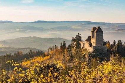 Hrad Kašperk Kašperské hory - nejvýše položený hrad v Čechách