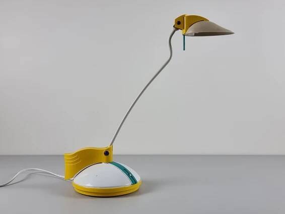 Postmodern Design - Vintage BRILLIANT LEUCHTEN G12848 Table Lamp - Retro Memphis Design Desk Lamp - W. Germany, 1980s.