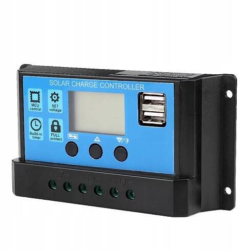 SOLÁRNÍ REGULÁTOR NABÍJENÍ PWM LCD 12/24V 60A