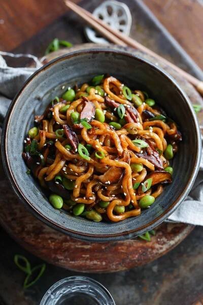 image of Shoyu Butter Udon Noodles