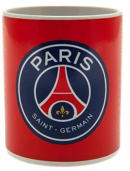 FotbalFans Keramický hrnek Paris Saint Germain FC, 315 ml, červený