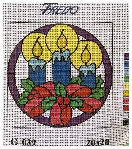 Vyšívací sada 20x20 cm, vzor G-039