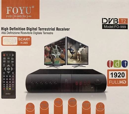 Set-top box pro příjem pozemního vysílání DVB-T2