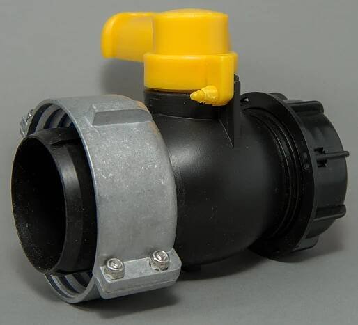 IBC kohout šroubovací 75mm / DN 50 hrubý zavit S60x6