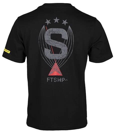 Triko Sparta x Adidas x Footshop logo "S" černé