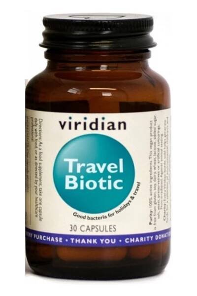 Viridian Travel Biotic 30 vegetariánských kapslí