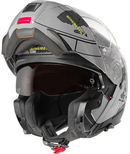 C5 GLOBE Grey - výklopná šedá moto přilba SCHUBERT - výklopné SCHUBERTH | Paolo s.r.o.