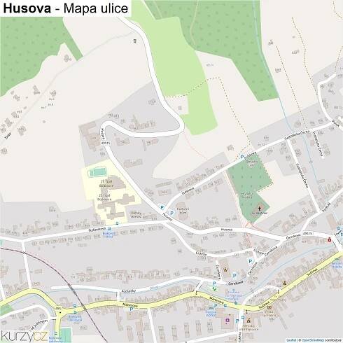Husova - mapy | Kurzy.cz