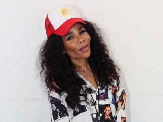 Cedella Marley attends the Los Angeles Times Festival of Books at the University of Southern California on April 24, 2022 in Los Angeles, California