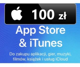 App Store iTunes 100 PLN Dobíjení Apple, iPhone