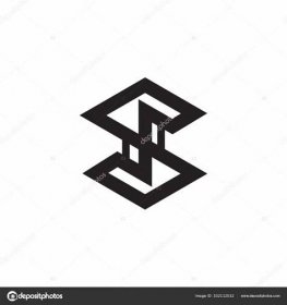 S letter initial icon logo design vector template