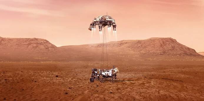Perseverance je na Marsu. NASA pokořila další velký milník a na rudou planetu dopravila své nové vozítko