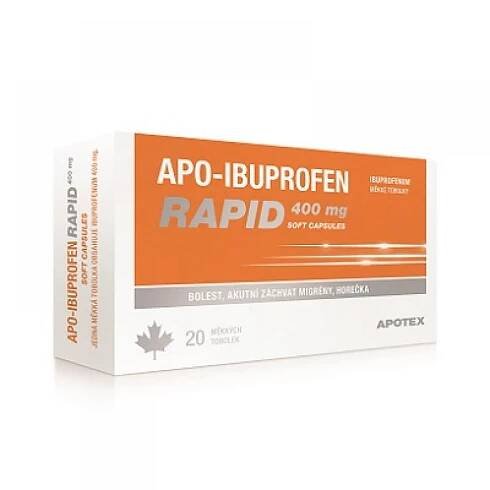 Apo-Ibuprofen Rapid 400mg por.cps.mol.20x400mg